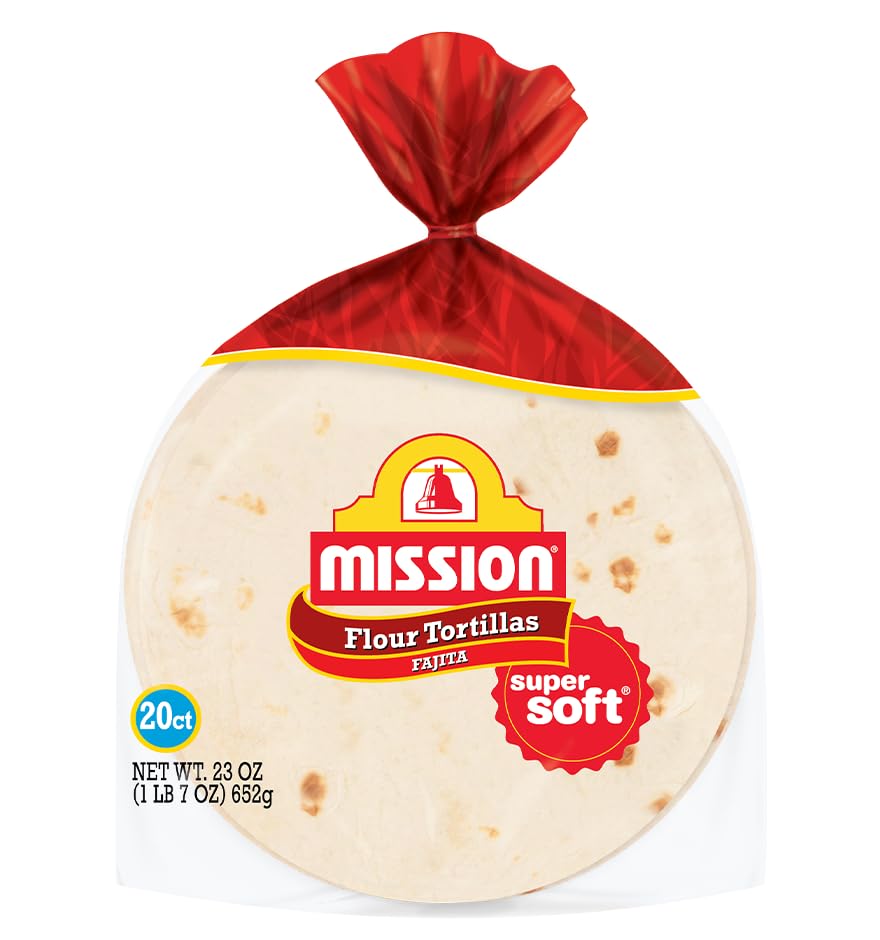 Mission 6 Inch Fajita Flour Tortillas, 20 Count - 2 Pack
