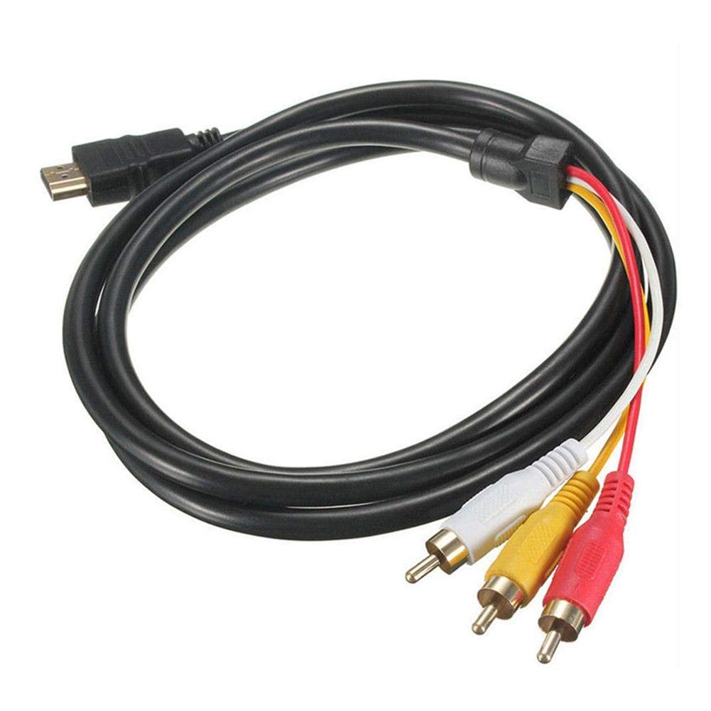 5Ft HDMI to 3-RCA Video Audio AV Component Converter Cable for HDTV Stylish and Popular
