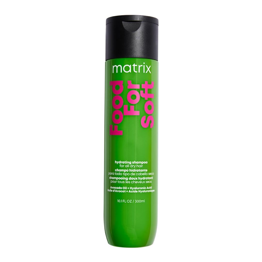 MATRIX Food For Soft Shampoo For Dry and Brittle Hair - Moisturizes, Softens and Smooths, With Avocado Oil & Hyaluronic Acid, Vegan