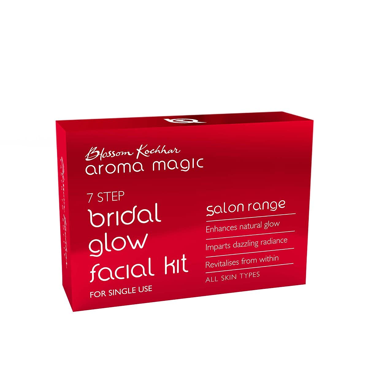 Aroma Magic Bridal Glow Facial Kit - Single Use | 7 Steps Skincare Set | Revitalize Dull & Tired Skin | Enhances Natural Glow | for All Skin Types