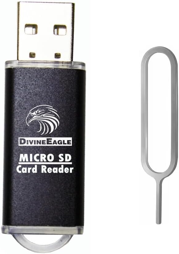 DIVINEEAGLE Card Reader + Pin for SIM Card – Versatile Data Management Kit