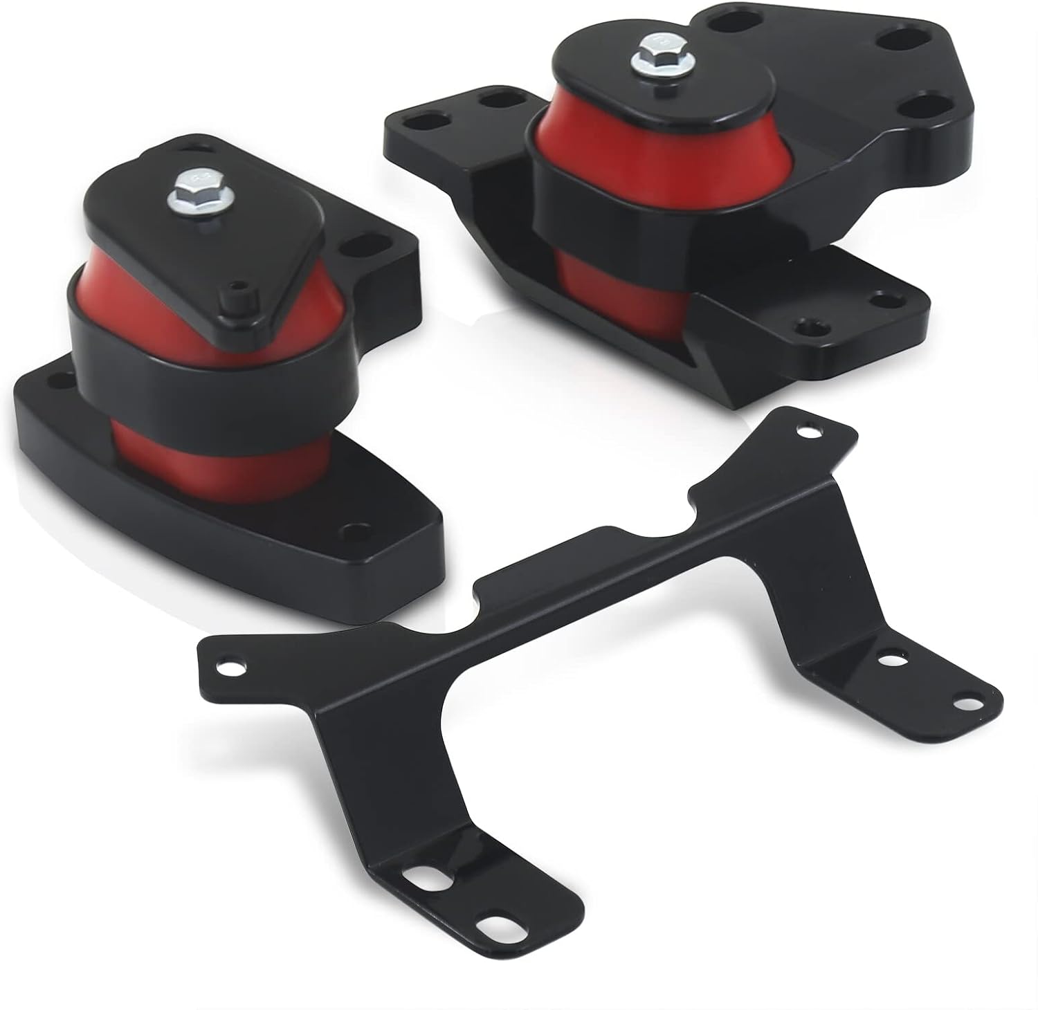 AJP Distributors Aluminum 2-Piece Engine Motor & Transmission Mounts Kit + Polyurethane Bushings Compatible/Replacement For GTI Golf R MK7 MKVII / A3 S3 8V TT TTS Quattro 8S 2015 2016 2017 2018 2019