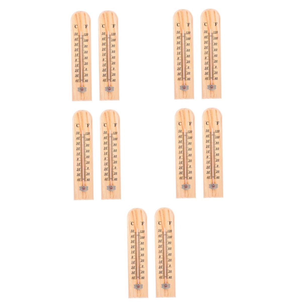 BESPORTBLE 5sets Fertility Thermometer Decorative Outdoor Thermometer for Kitchen Greenhouse 2pcs*5