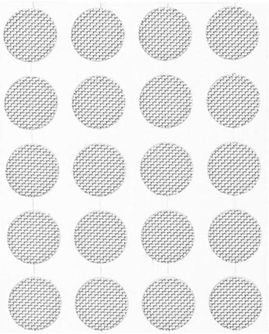 20Pcs Silver Earbud Filter Set - 4mm Protective Mesh for in-Ear Headphones | Durable Dustproof Earphone Accessories with Easy-Replacement Design