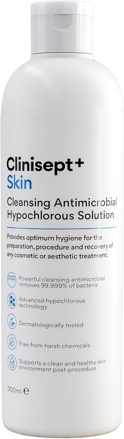 Clinisept+ Skin Hypochlorous Acid Cleanser, Pre & Post-Treatment Prep 300ml