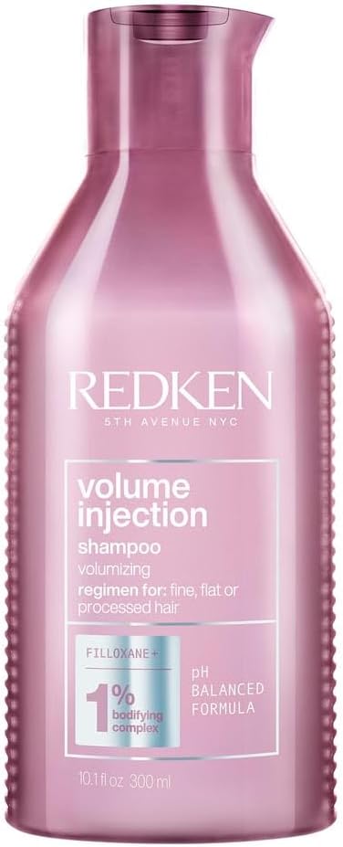 REDKEN Shampoo, For Flat/Fine Hair, Citric Acid, Adds Lift & Volume, Volume Injection, 300 ml