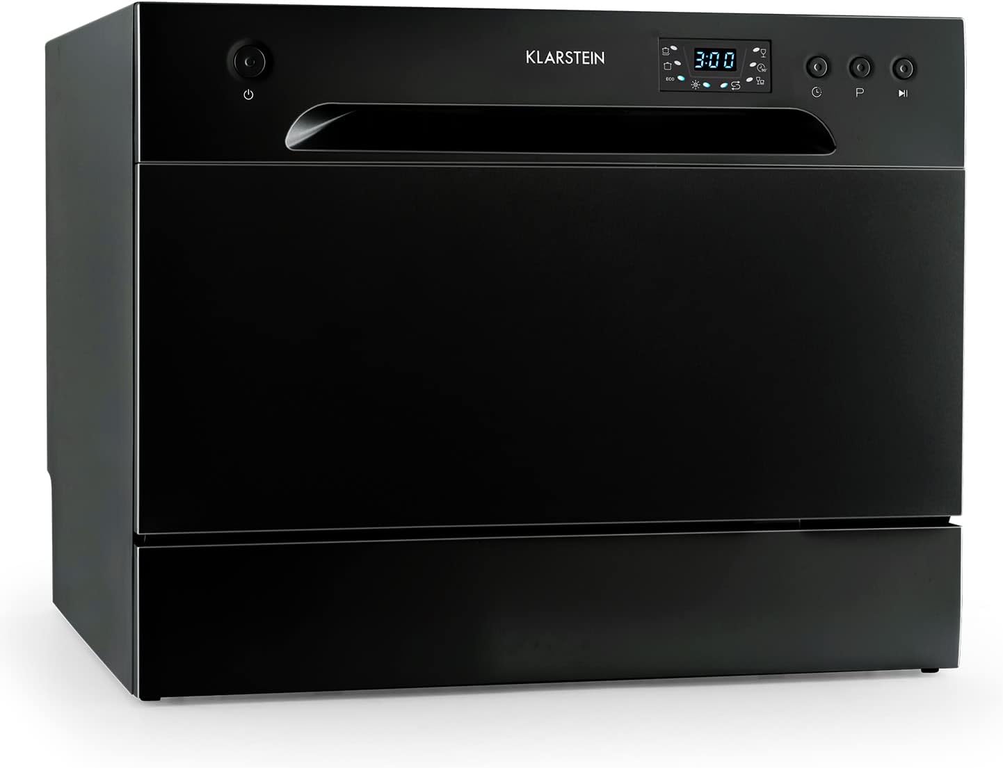 Klarstein Table Top Dishwasher, 6 Place Setting Mini Dishwasher, Quiet Operation Countertop w/ 6 Washing Programs, Compact Tabletop, Easy To Install Homes/Office Small