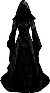 Women Hooded Gothic Dress Medieval Corset Renaissance Dress Victorian Dress Halloween Costume