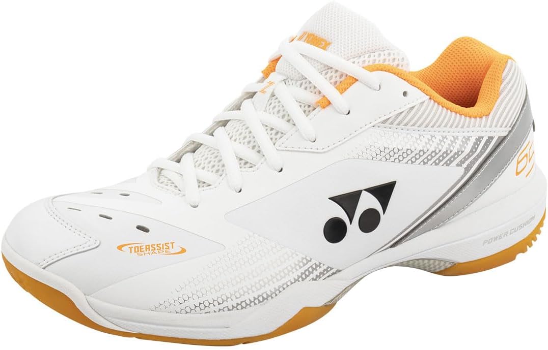 YONEX Power Cushion 65 Z3 Wide Badminton Indoor Court Shoe (White/Orange)