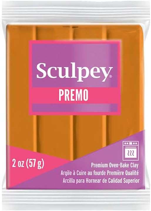 Sculpey Premo Sculpey Polymer Clay 2oz-Burnt Orange -PE02-5012