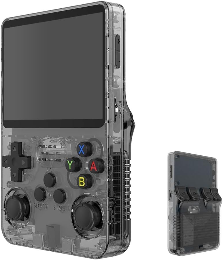 Forlarme R36s Retro Handheld Game Console,3.5-inch IPS OCA HD MIPI Screen -Black 2