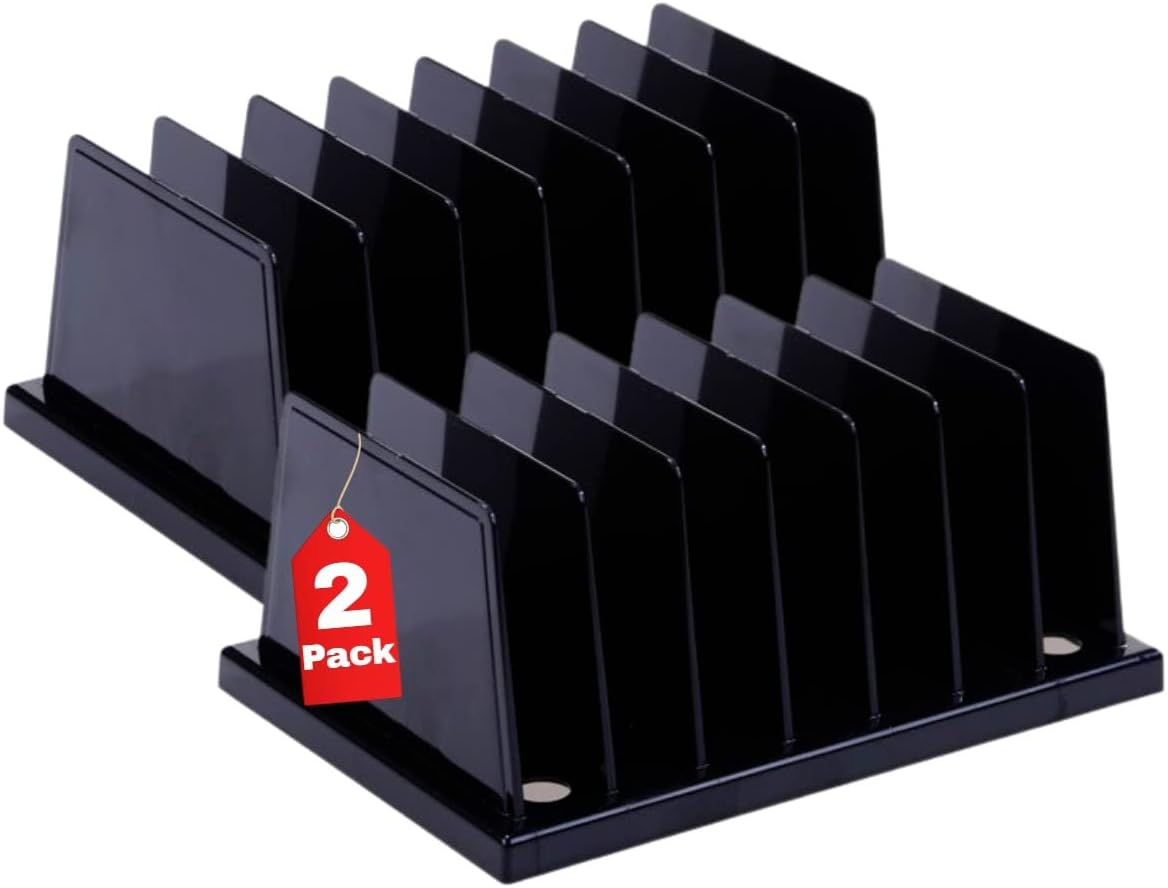 1InTheOffice Desk Step Sorter - 7 Compartments (2 pack)