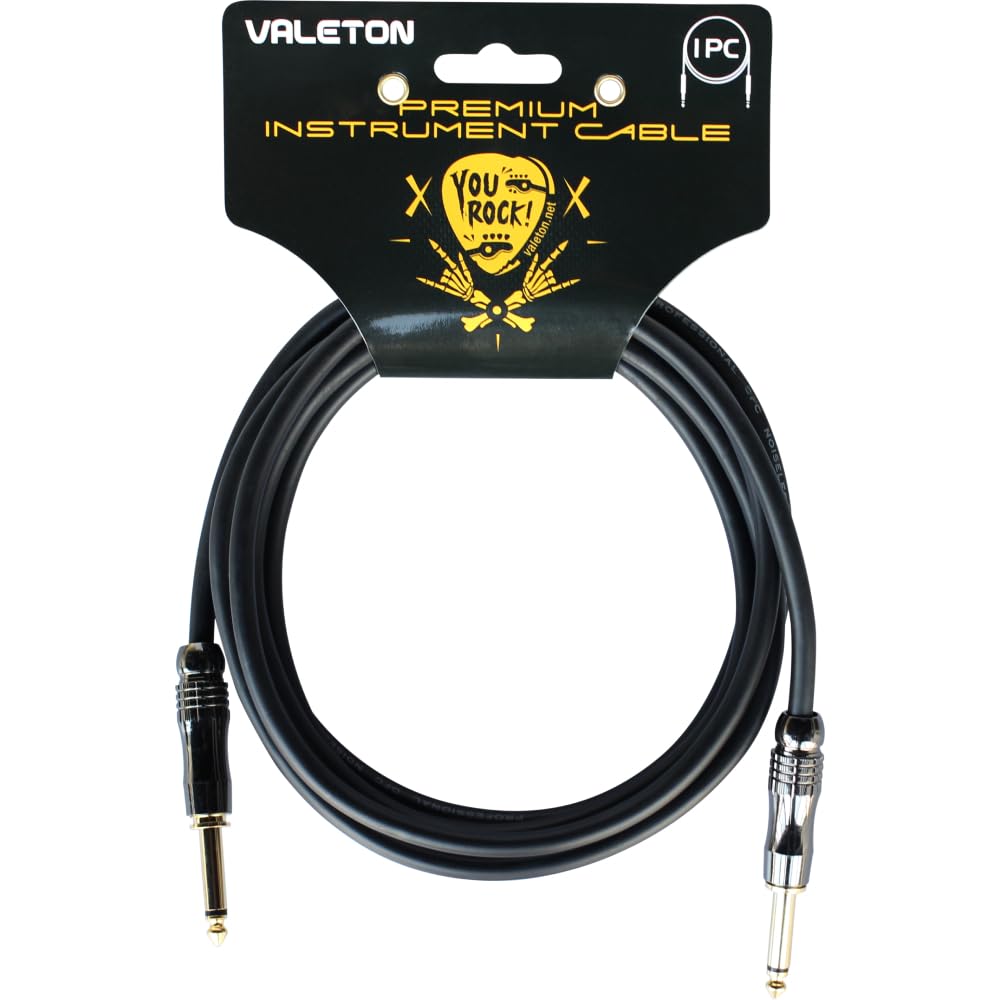 Valeton VGC-3 10ft Premium Instrument Cable Straight-Straight for Electric Acoustic Guitar bass Other Musical Instrument