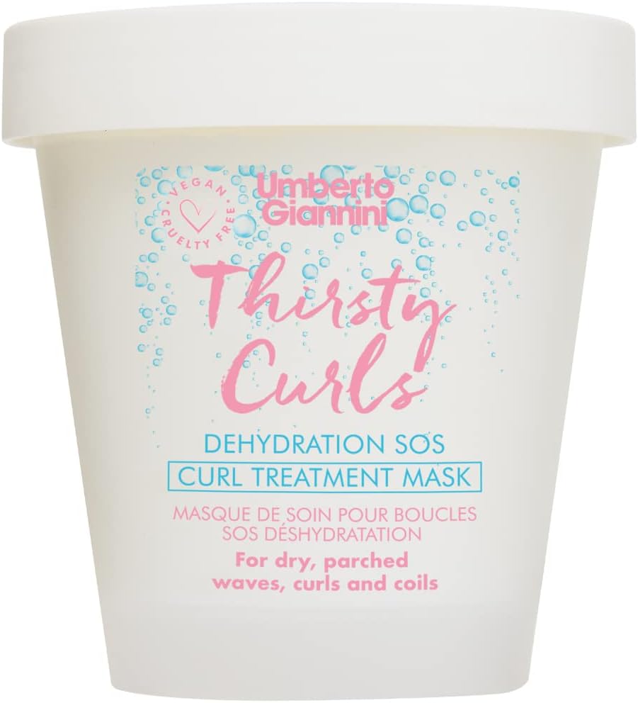 Umberto Giannini Thirsty Curls Treatment Mask - for Dry & Dehydrated Curls 210g, 210 g (Pack of 1), Pack of 1