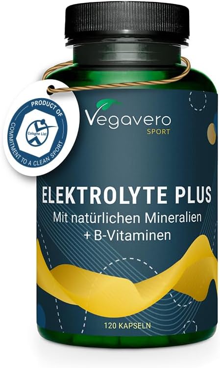 Vegavero Electrolytes Supplement | Hydration Tablet | Potassium Calcium Magnesium Supplements | with B Vitamins | NO Additives, Lab-Tested | 120 Capsules | Vegan