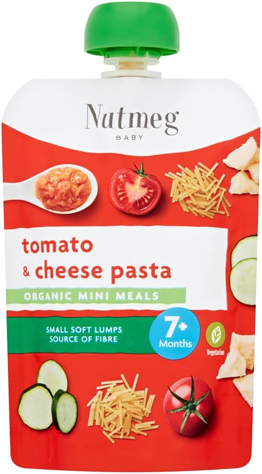 Nutmeg Tomato, Pasta & Cheese 7M+ 130G,, 1 x 1 g