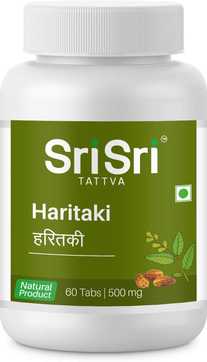 Sri Sri Tattva Haritaki 500Mg Tablet - 60 Count X 2