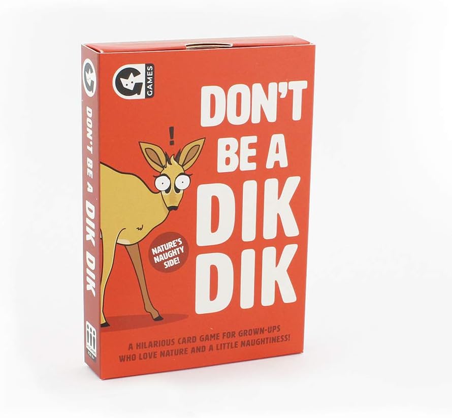 Ginger Fox Don't Be A Dik Dik Card Game- Enjoy Naughty Names In Nature With This Hilarious Game For Adults Aged 16+