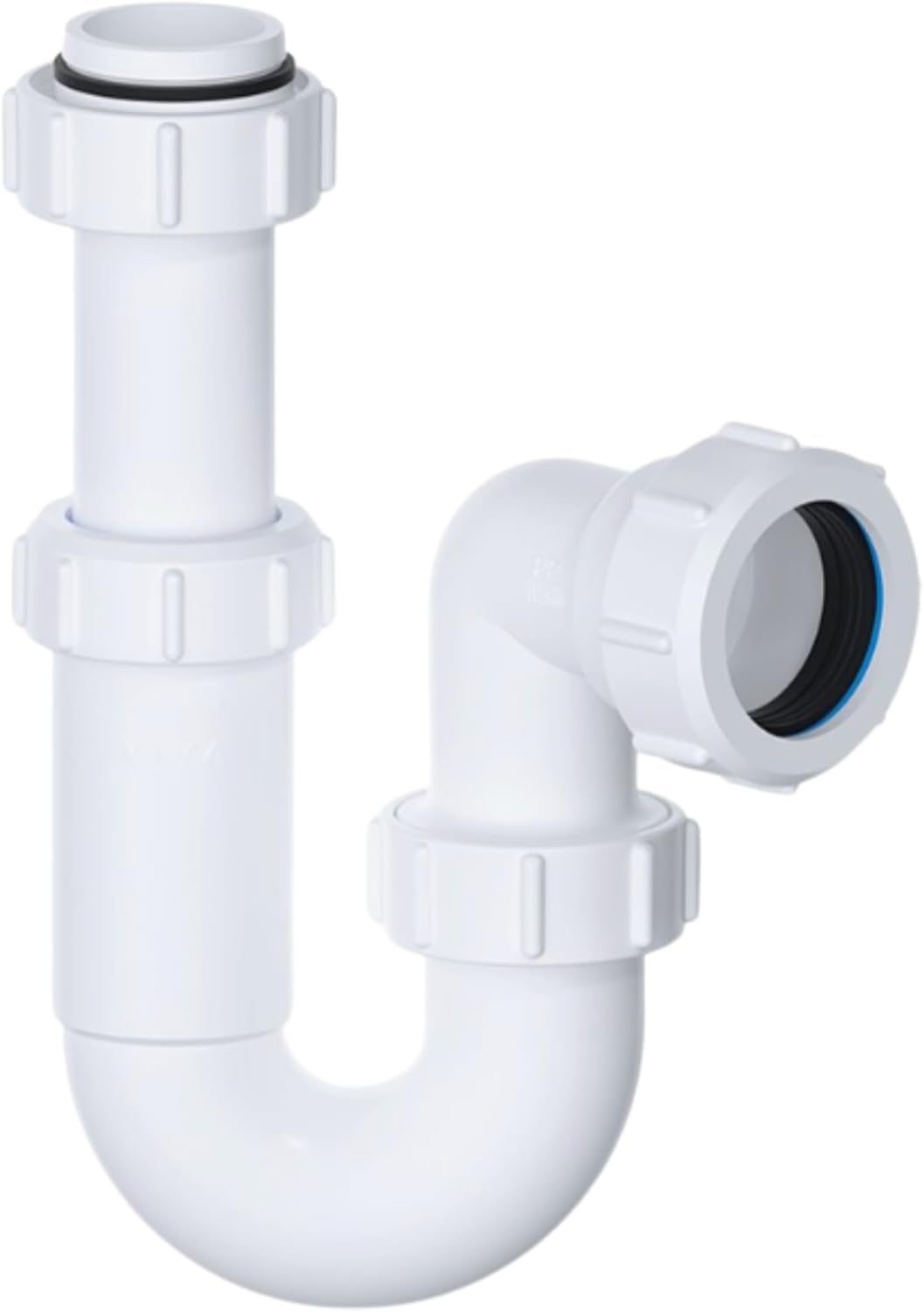 Hulthor 32mm Adjustable P Trap, Telescopic Sink Waste Trap with 76mm Seal, Universal 32mm Basin Trap for Bathroom Sink