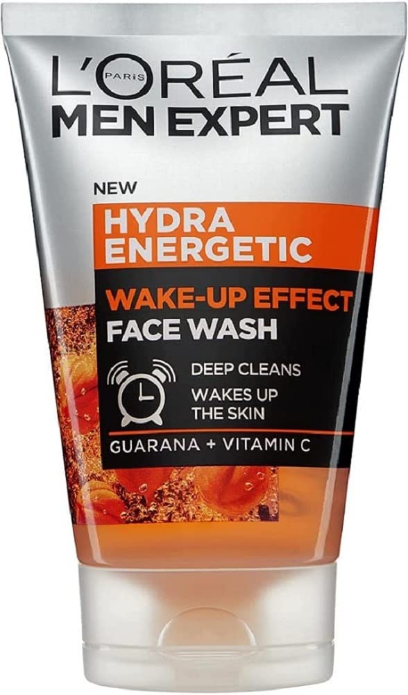Wake-up Effect Face Wash 100ml, Hydra Energetic Face Wash With Vitamin C*, for Dull and Tired-Looking Skin, Cleanses Pores and Energises Skin