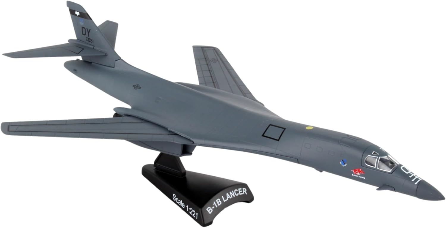 Daron Worldwide Trading 1/221 PS5404-2 Stamp B-1 Lancer Boss Hawg Jet