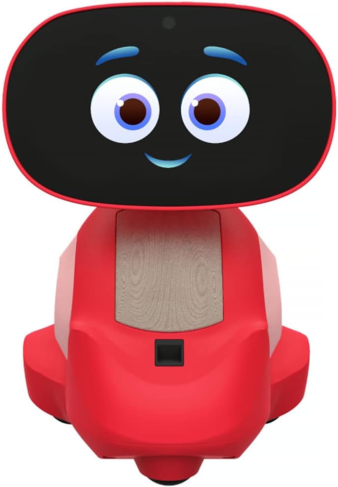 Miko 3: AI-Powered Smart Robot for Kids, Interactive Voice & App Control, Educational Robot with Disney Stories, Coding Apps & Unlimited Games for Ages 5-12, Red
