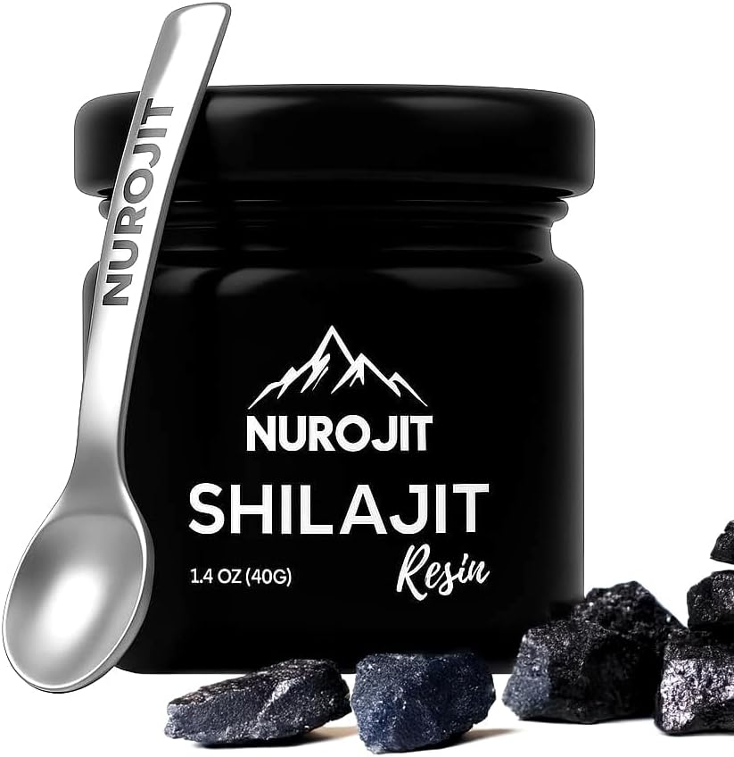 Pure Shilajit Resin 40g, Himalayan Mineral Complex, Lab Tested with Fulvic Acid, Natural Resin Extract for Men and Women, Vegan, Gluten Free, Halal Friendly, Cruelty Free, Daily Use Supplement