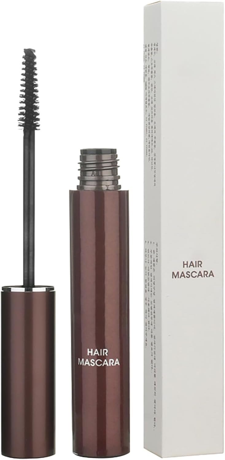 Quick Dry Gray Root Cover Up Hair Mascara Stick - Smudge-Proof Temporary Root Touch Up for Women Men - Concealer for Mustache and Beards in Brown