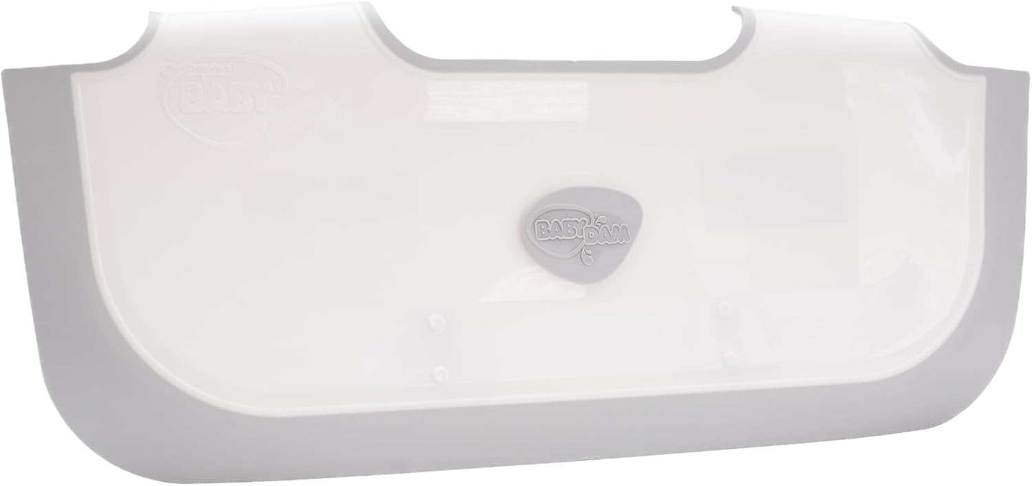 BabyDam Bath Barrier - No Need for a Baby Bath! Grey - Suitable from Newborn - Save Water