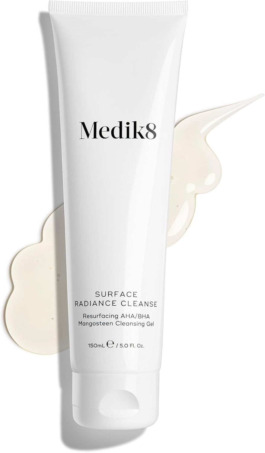 Medik8 Surface Radiance Cleanse - Resurfacing AHA/BHA Mangosteen Cleansing Gel - Salicylic Acid Cleanser - All Skin Types - 150ml