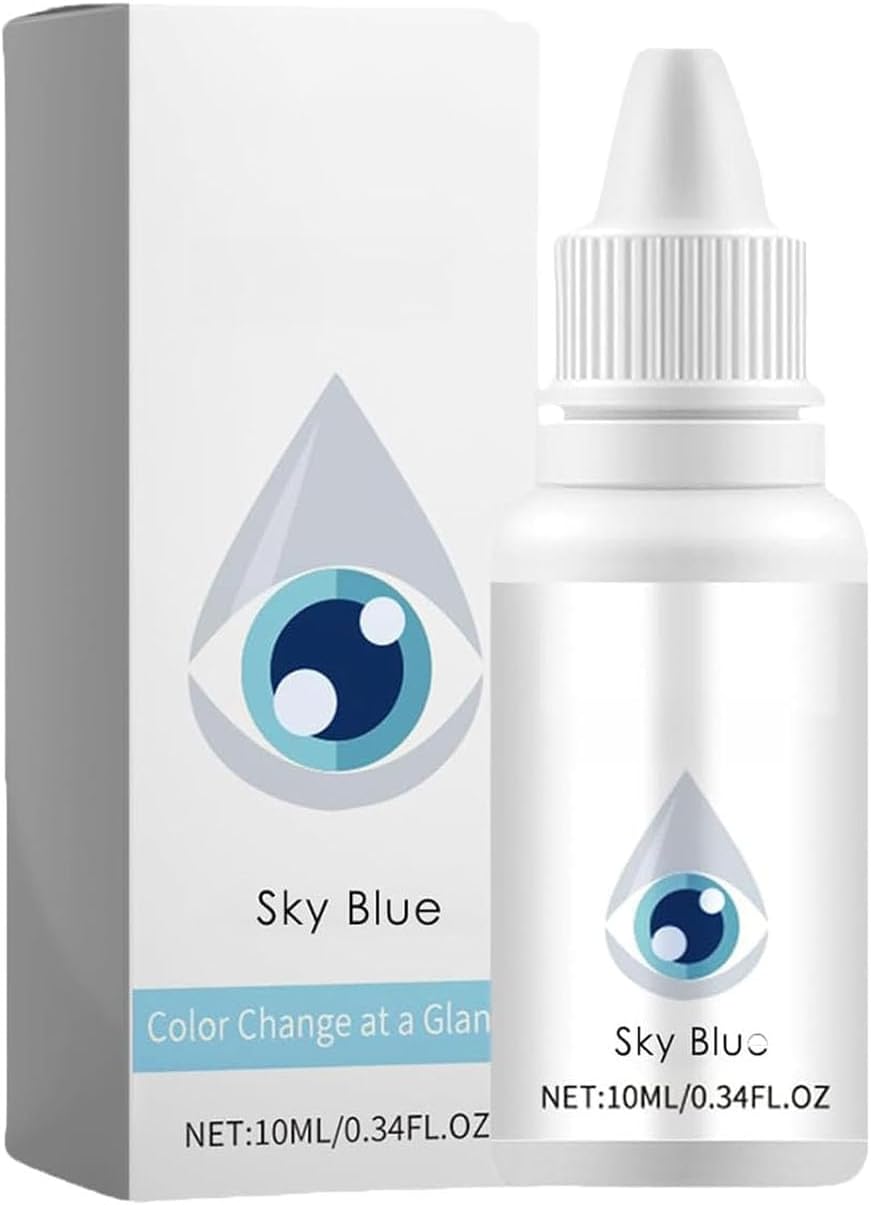Advanced Eye Color Enhancing Drops, New Fancy Eye Drops, Lighten -Looking Tint & Brightening Formula for Instant Eye Refresh (Blue)
