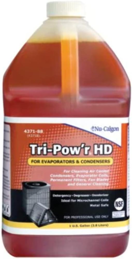 Nu-Calgon Tri-Pow'r HD 4371-88 Cleaner for condensers, evaporator coils, permanent filters, fan blades, motors