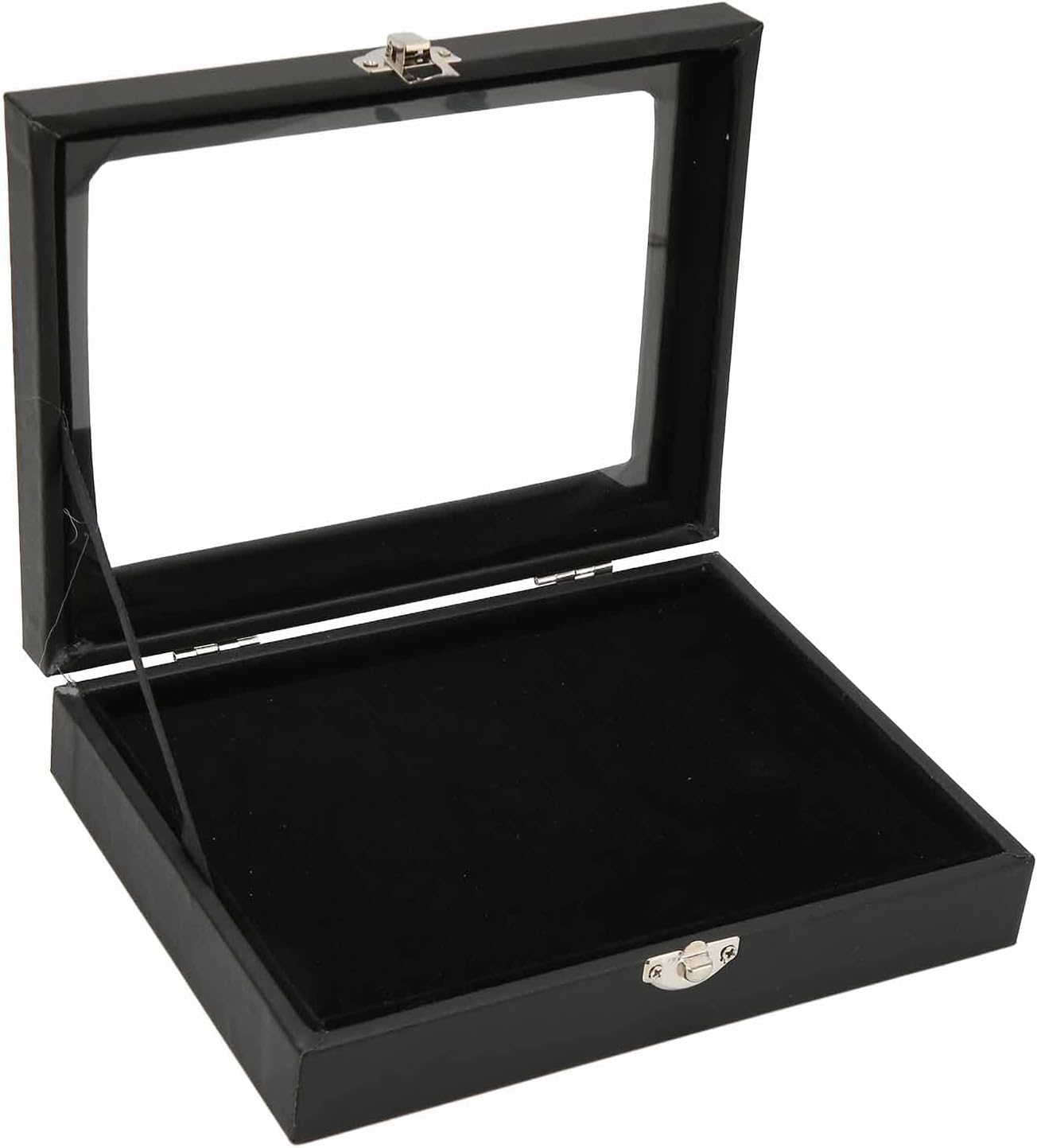 Fockety Pin Display Case, Lockable Shadow Box for Medals & Enamel Pins