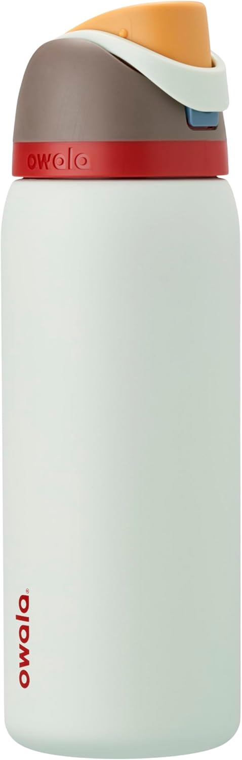 Owala FreeSip Insulated Stainless Steel Water Bottle with Straw, BPA-Free Travel Water Bottle, 946 ml, Boneyard