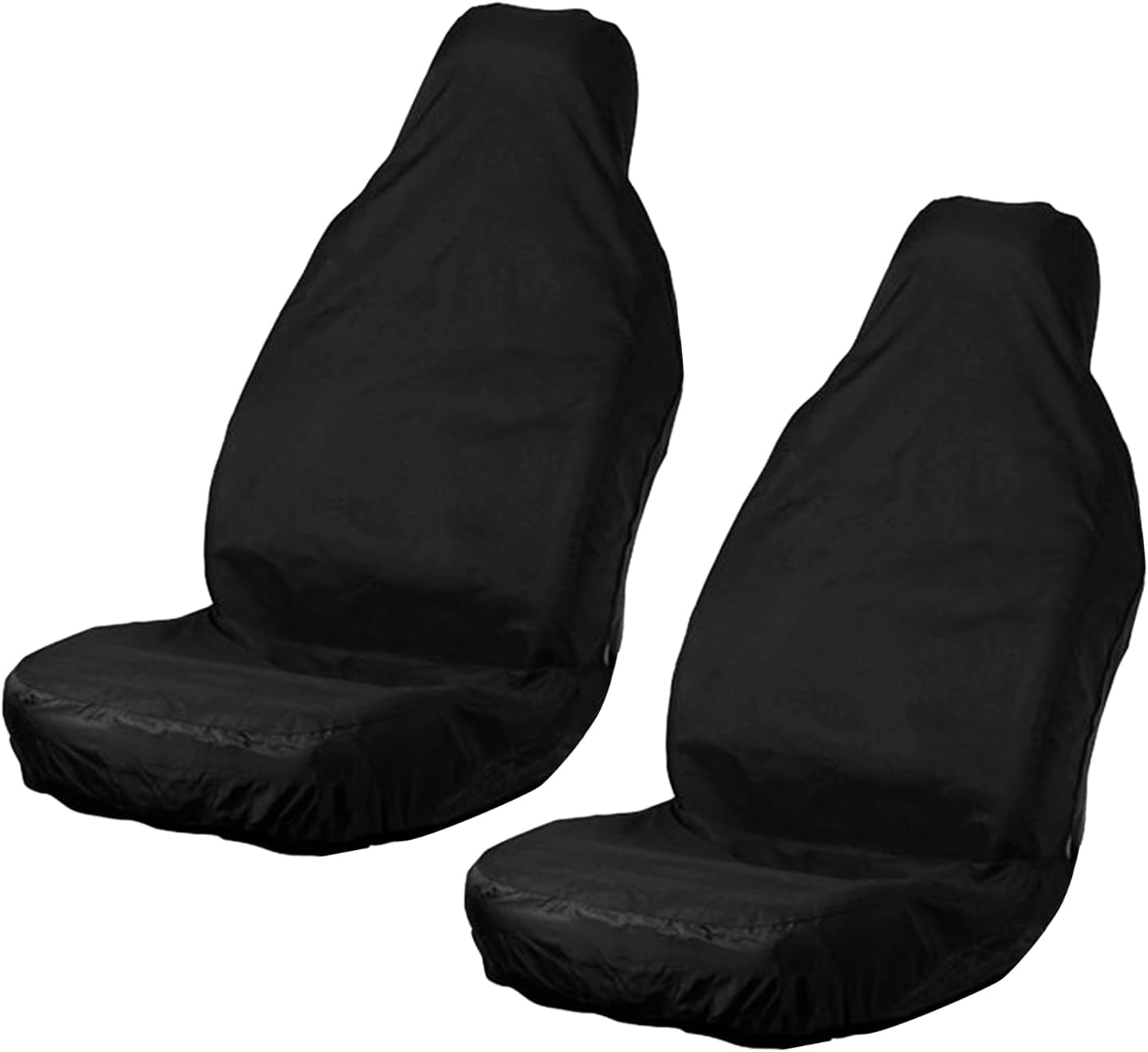 TSHAOUN 2 Pieces Waterproof Nylon Car Seat Cover Protector Heavy Duty Auto Seat Cover Front Universal Black Seat Covers Suitable For Most Cars Breathable And Anti-Sweat (2 Pieces)