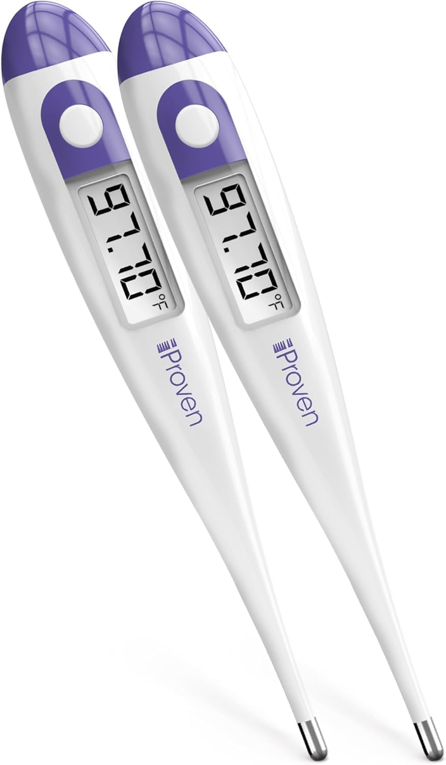 Digital Basal Body Thermometer, 1/100th Degree High Precision, Quick 60-Sec Reading, Memory Recall, Accurate BBT Thermometer for Natural Ovulation Tracking by iProven(2 Pack)