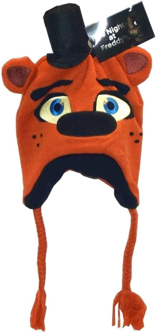 Scificollector FNAF Freddy Fazbear Laplander Beanie Hat Ears Black, One Size