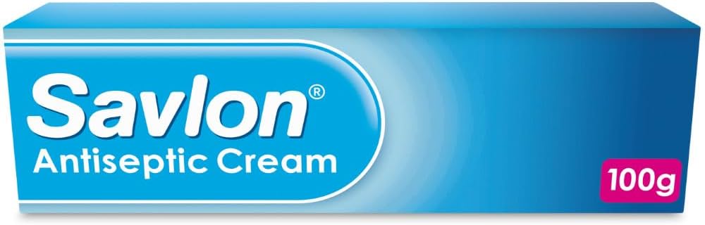 Savlon Antiseptic Cream, Cleanses & Helps Prevent Infection, First Aid for Minor Cuts & Wounds, Spots, Blackheads, Nappy Rash, Sunburn, Sores & Blisters (100g, 1 pack)