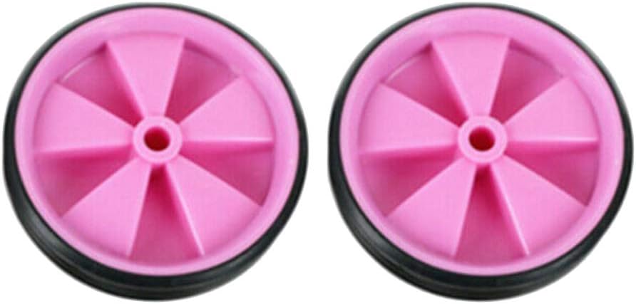 2pcs Training Wheels for Bicycle, Kids Bike Bicycle Training Wheels Low Noise Support Cycling Practical Bike Assist Wheel Balance Stabilisers Wheels for Girls Boys Bike (Pink)