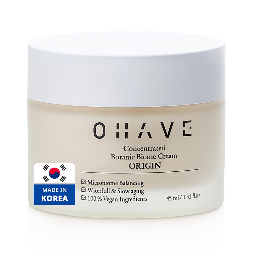 OHAVE Soothing Moisture Cream – Hydrating Korean Moisturizer & Face Cream for Instant Hydration – Gentle Face Moisturizer for Extremely Dry Skin, Botanical Formula Inspired by Korean Skincare, 50ml