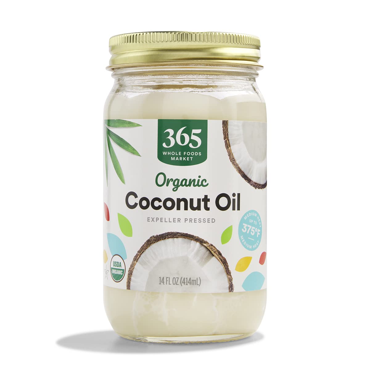 365 by Whole Foods Market, Organic Refined Coconut Oil, 14 Fl Oz