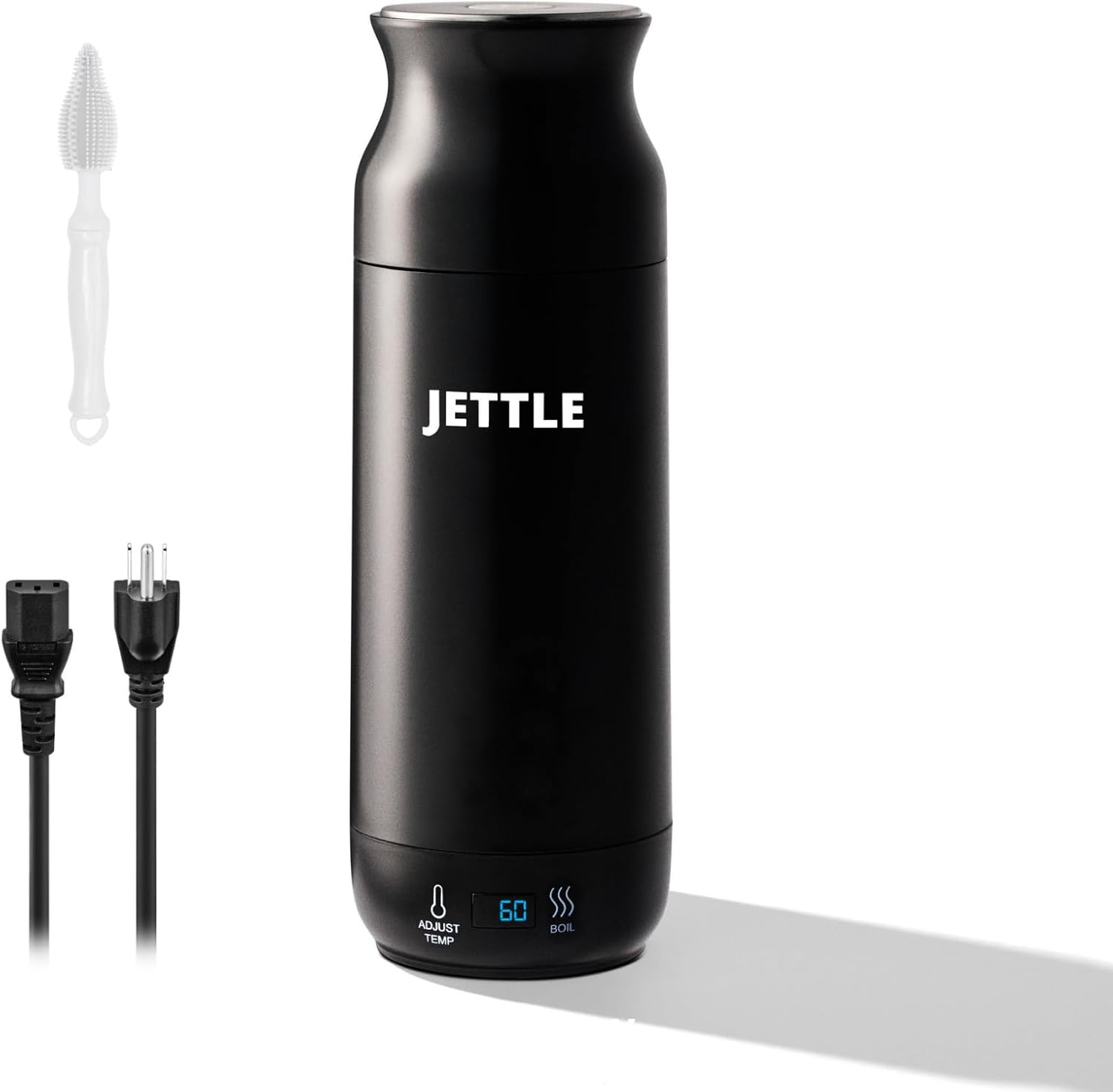 Electric Kettle - Travel Portable Heater for Coffee Tea Milk Soup - Stainless Steel Travel Water Boiler tea pot with Temperature Control - LED - Automatic Power Off - 450ml - Kitchen Appliance