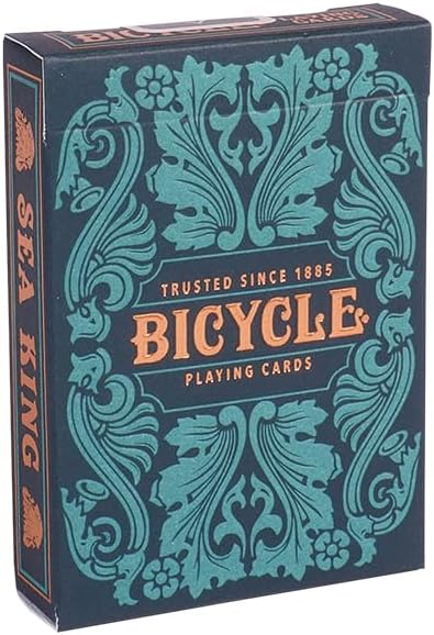 Bicycle Sea King Playing Cards, Standard Index, Poker Cards, Premium Playing Cards, Unique Playing Cards, 1 Deck