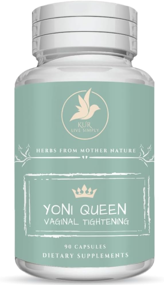 Yoni Queen Natural Vaginal Tightening Pills - 90 Vegan Capsules - Highest Potency Vagina Tightening for Women Formula, Vagina Tightener & Vagy Rejuvenation Supplement for Tight and Happy Vag
