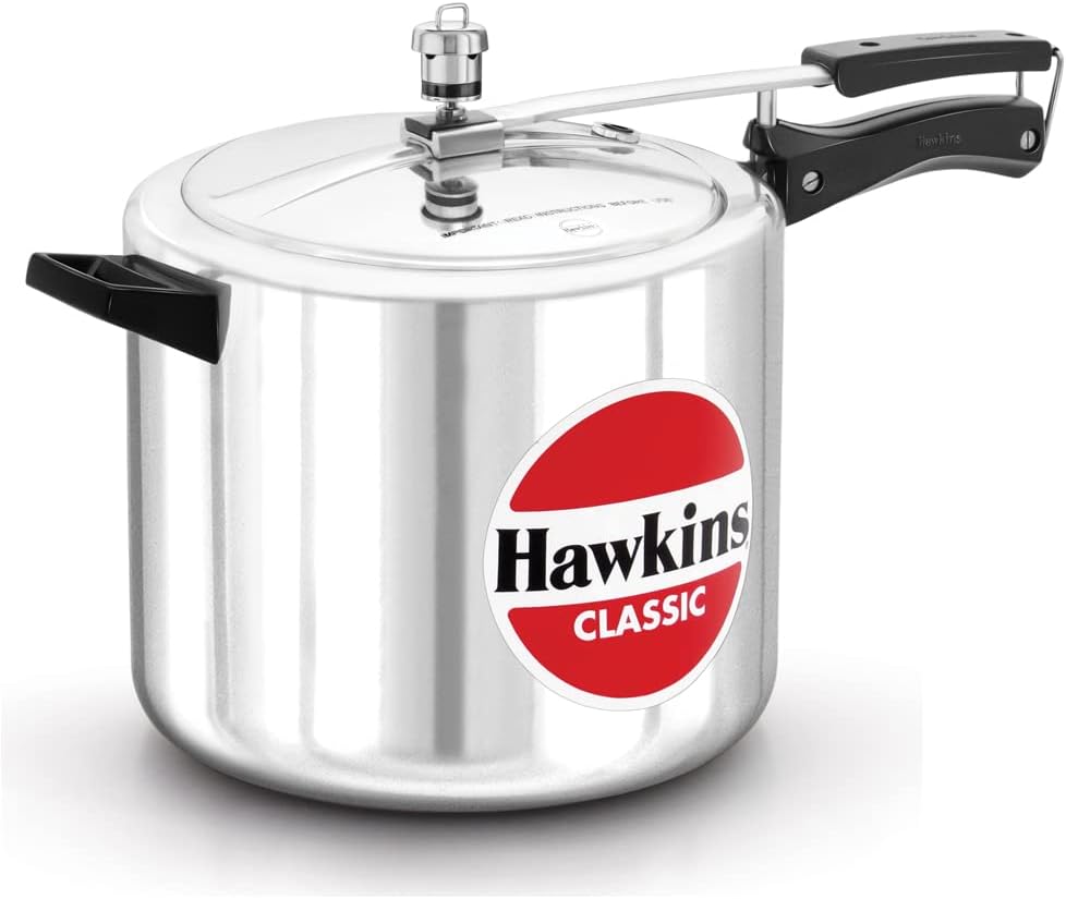 Hawkins Classic Pressure Cooker, 10 Litre, Silver (CL10)