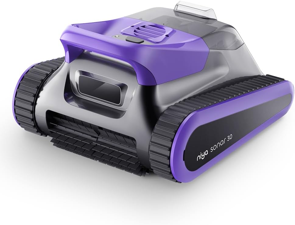 Niya Sonar 30 Cordless Robotic Pool Cleaner from The Creators of Dolphin, up to 33 FT in Pool Length, Wall Climbing, Sonar - Powered Navigation