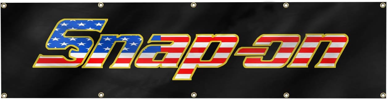 Snap-on Flag Banner 2x8ft Tools Products Usa banner