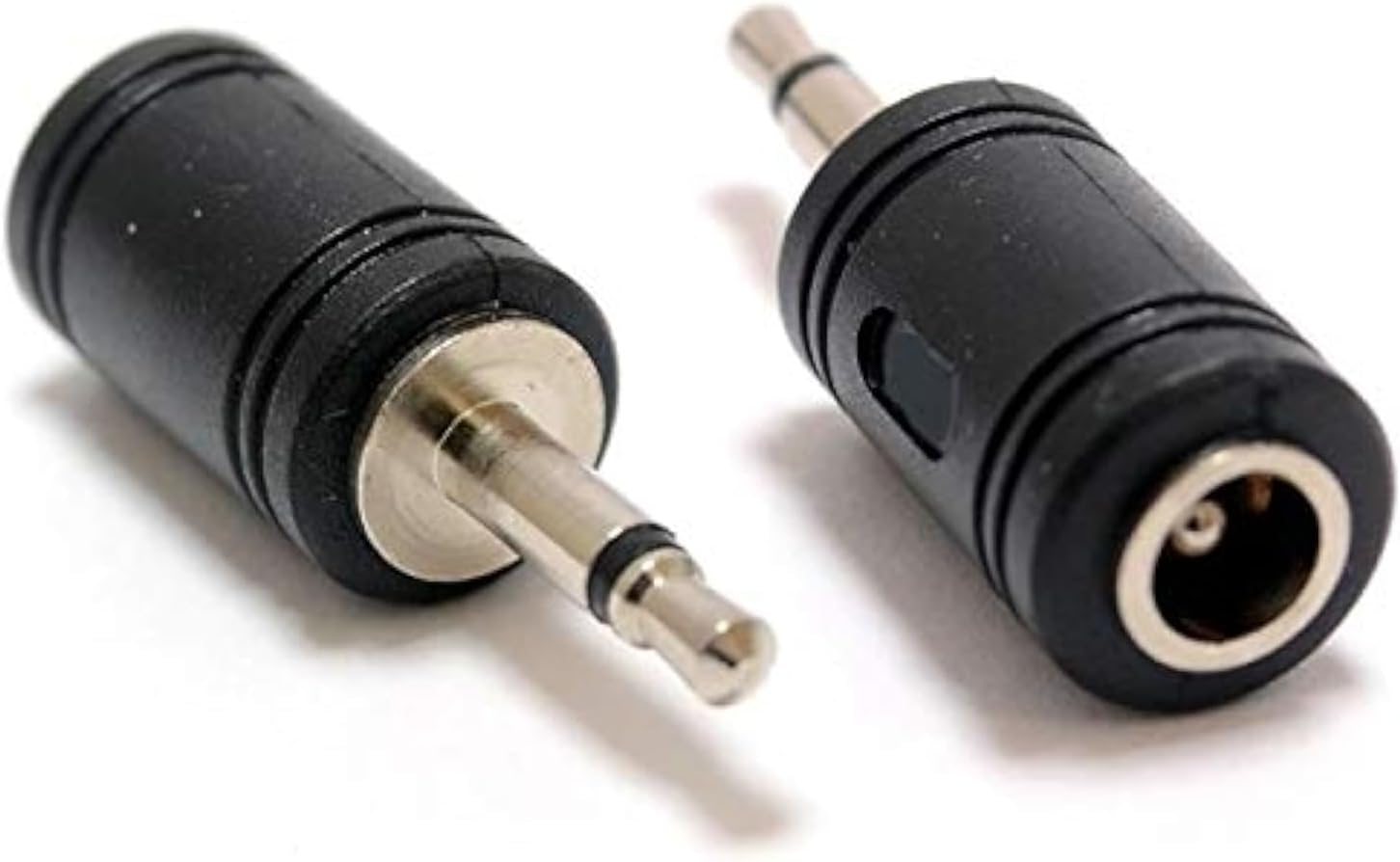 Keple 5.5mm x 2.1mm to 3.5mm DC Power Adapter, Nickel Plated, for CCTV Equipment, LED Lights, Notebooks, Audio Video Players