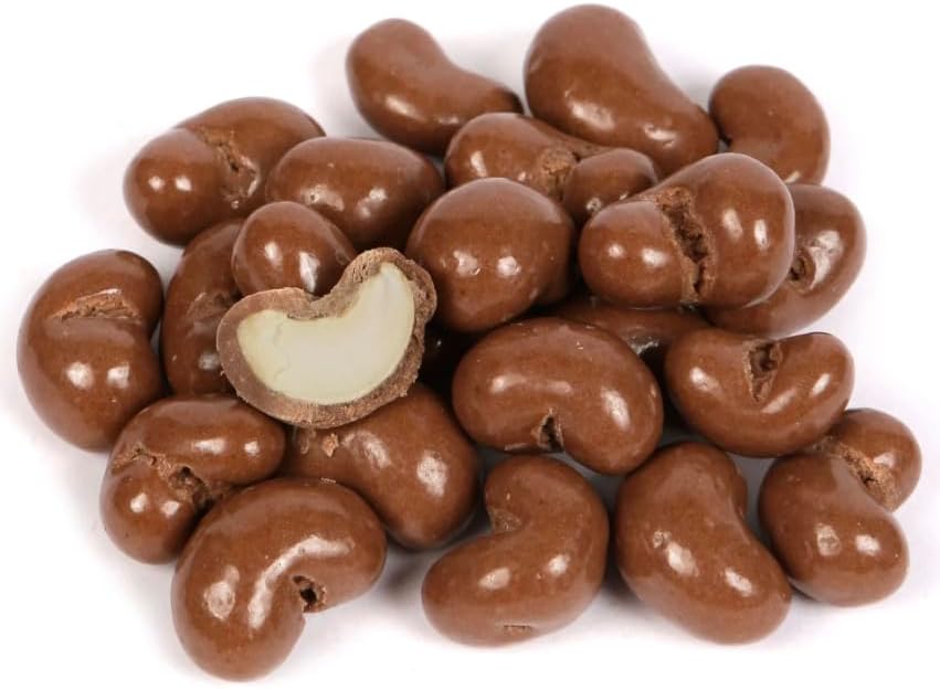Milk Chocolate Coated Cashew Nuts | Creamy & Crunchy Snack | Sweet Treat | Vegetarian | UK Packed (500 g)