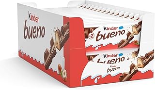 Ferrero Kinder Bueno Wafer Cookies, 1.5 Ounce (43 g) (Pack of 30)